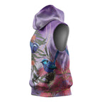 Australia Splendid Fairy Wren on Eucalyptus Sleeveless Hoodie Epilepsy Awareness - Aussie Hoodie