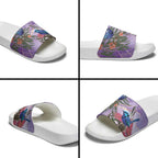 Australia Splendid Fairy Wren on Eucalyptus Slide Sandals Epilepsy Awareness - Aussie Hoodie