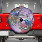 Australia Splendid Fairy Wren on Eucalyptus Spare Tire Cover Epilepsy Awareness - Aussie Hoodie