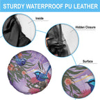 Australia Splendid Fairy Wren on Eucalyptus Spare Tire Cover Epilepsy Awareness - Aussie Hoodie