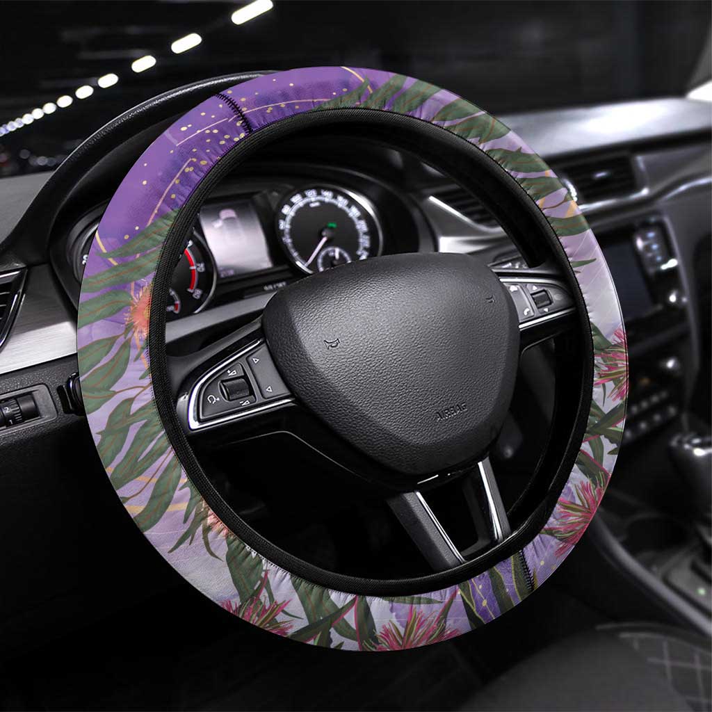 Australia Splendid Fairy Wren on Eucalyptus Steering Wheel Cover Epilepsy Awareness - Aussie Hoodie