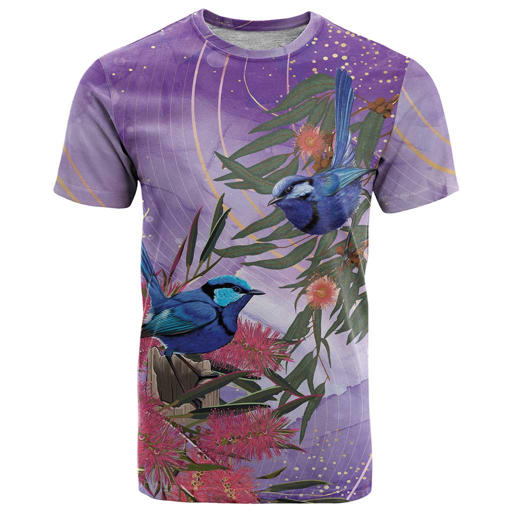 Australia Splendid Fairy Wren on Eucalyptus T Shirt Epilepsy Awareness - Aussie Hoodie