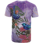 Australia Splendid Fairy Wren on Eucalyptus T Shirt Epilepsy Awareness - Aussie Hoodie