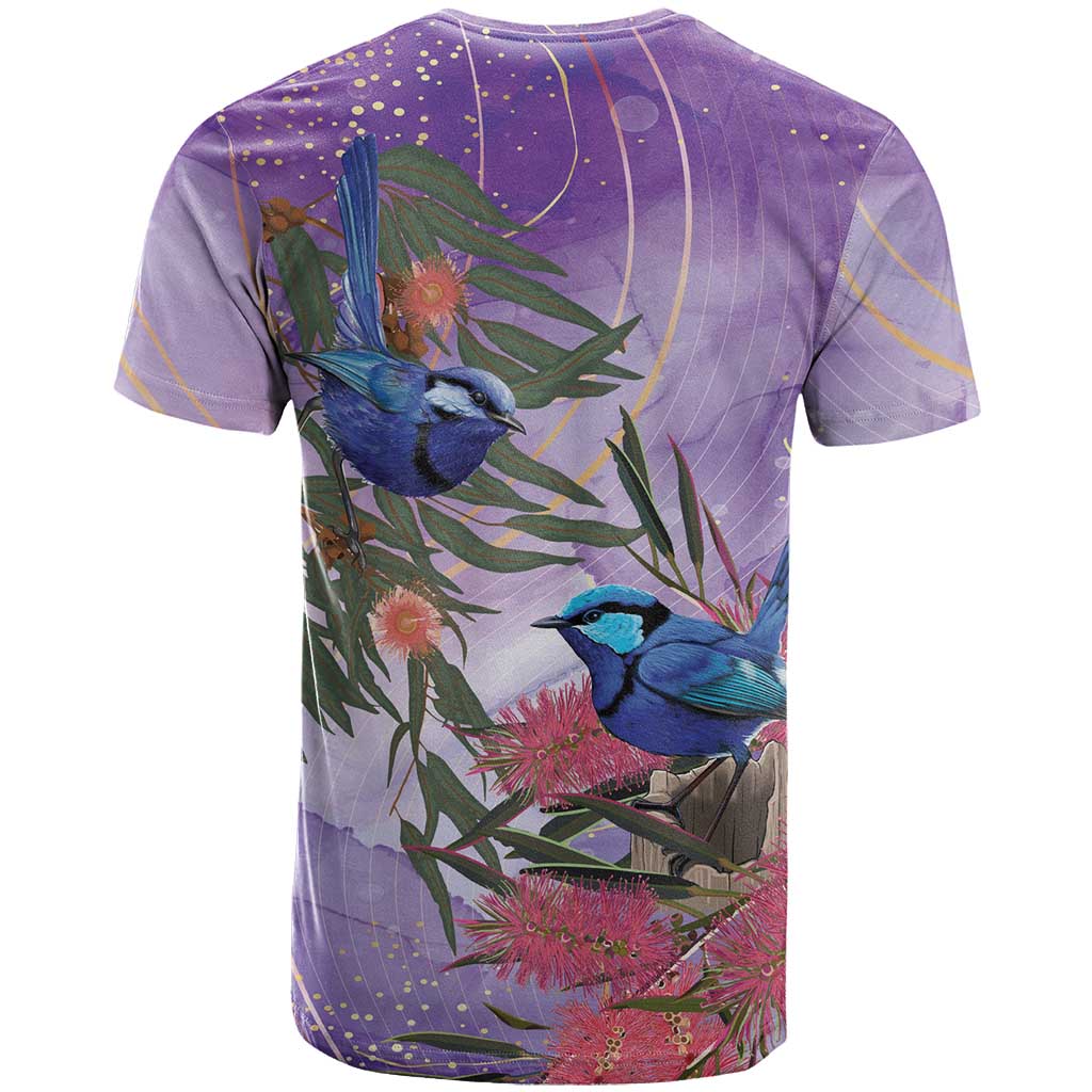 Australia Splendid Fairy Wren on Eucalyptus T Shirt Epilepsy Awareness - Aussie Hoodie