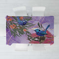 Australia Splendid Fairy Wren on Eucalyptus Tablecloth Epilepsy Awareness - Aussie Hoodie