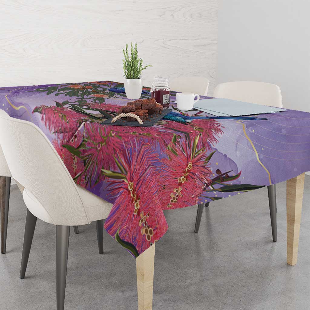 Australia Splendid Fairy Wren on Eucalyptus Tablecloth Epilepsy Awareness - Aussie Hoodie
