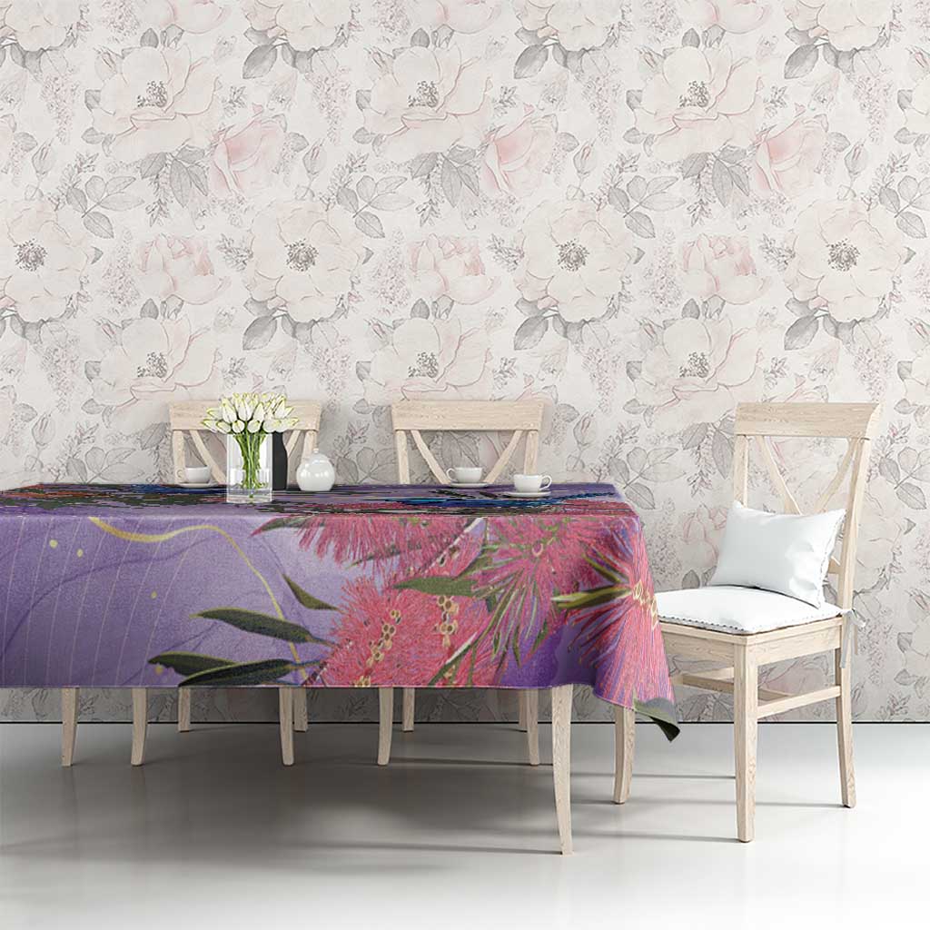 Australia Splendid Fairy Wren on Eucalyptus Tablecloth Epilepsy Awareness - Aussie Hoodie