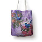Australia Splendid Fairy Wren on Eucalyptus Tote Bag Epilepsy Awareness - Aussie Hoodie