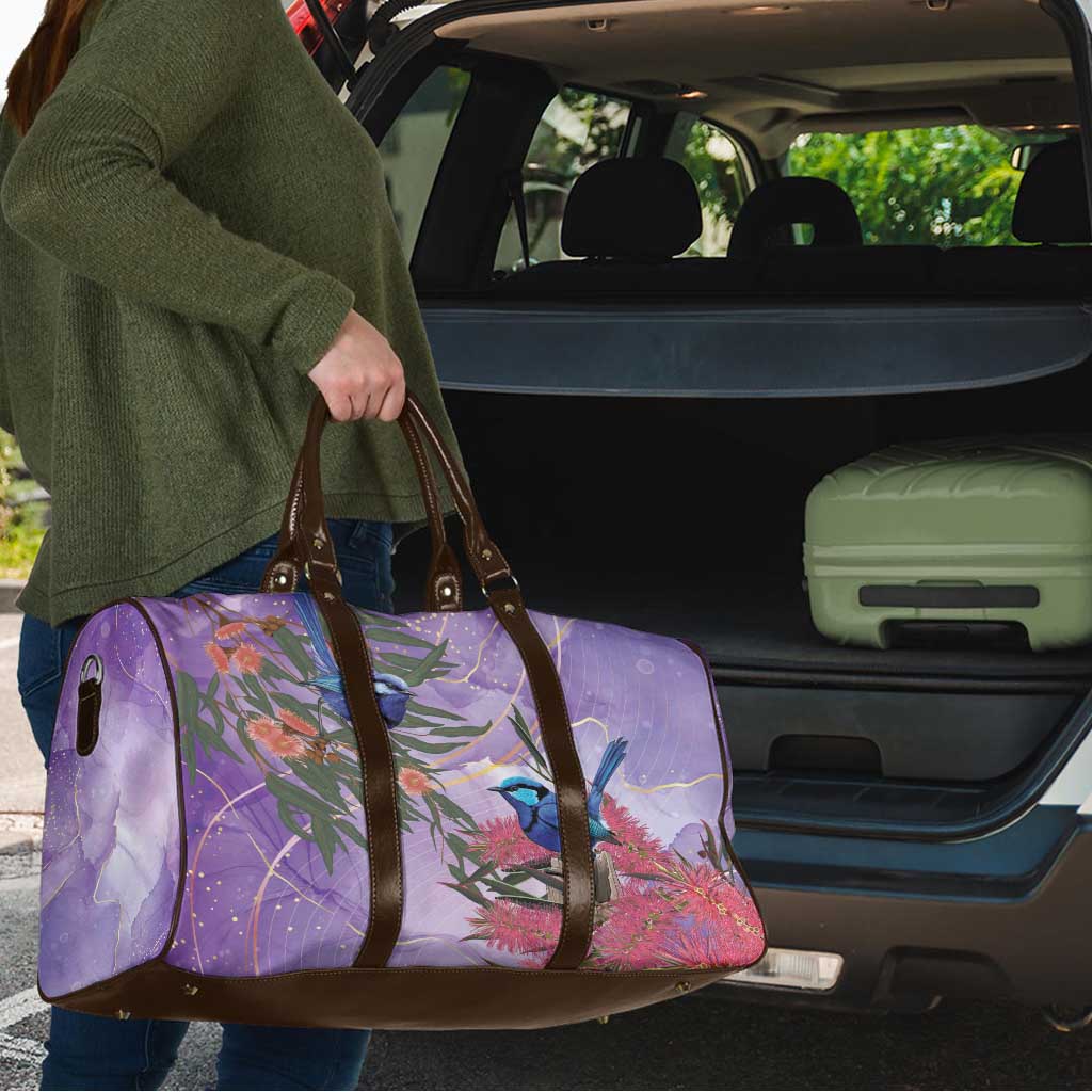 Australia Splendid Fairy Wren on Eucalyptus Travel Bag Epilepsy Awareness - Aussie Hoodie