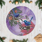 Australia Splendid Fairy Wren on Eucalyptus Tree Skirt Epilepsy Awareness - Aussie Hoodie