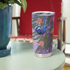 Australia Splendid Fairy Wren on Eucalyptus Tumbler Cup Epilepsy Awareness - Aussie Hoodie