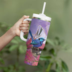 Australia Splendid Fairy Wren on Eucalyptus Tumbler With Handle Epilepsy Awareness - Aussie Hoodie