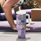 Australia Splendid Fairy Wren on Eucalyptus Tumbler With Handle Epilepsy Awareness - Aussie Hoodie