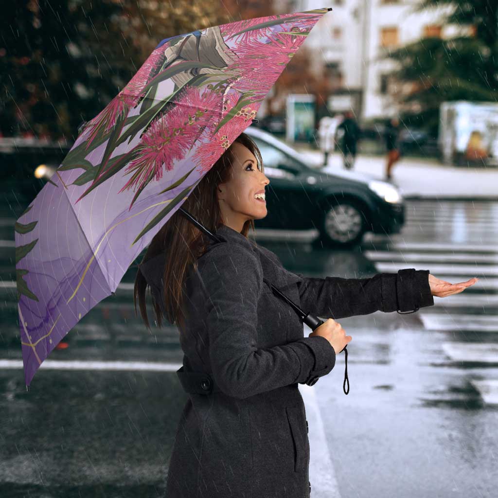 Australia Splendid Fairy Wren on Eucalyptus Umbrella Epilepsy Awareness - Aussie Hoodie