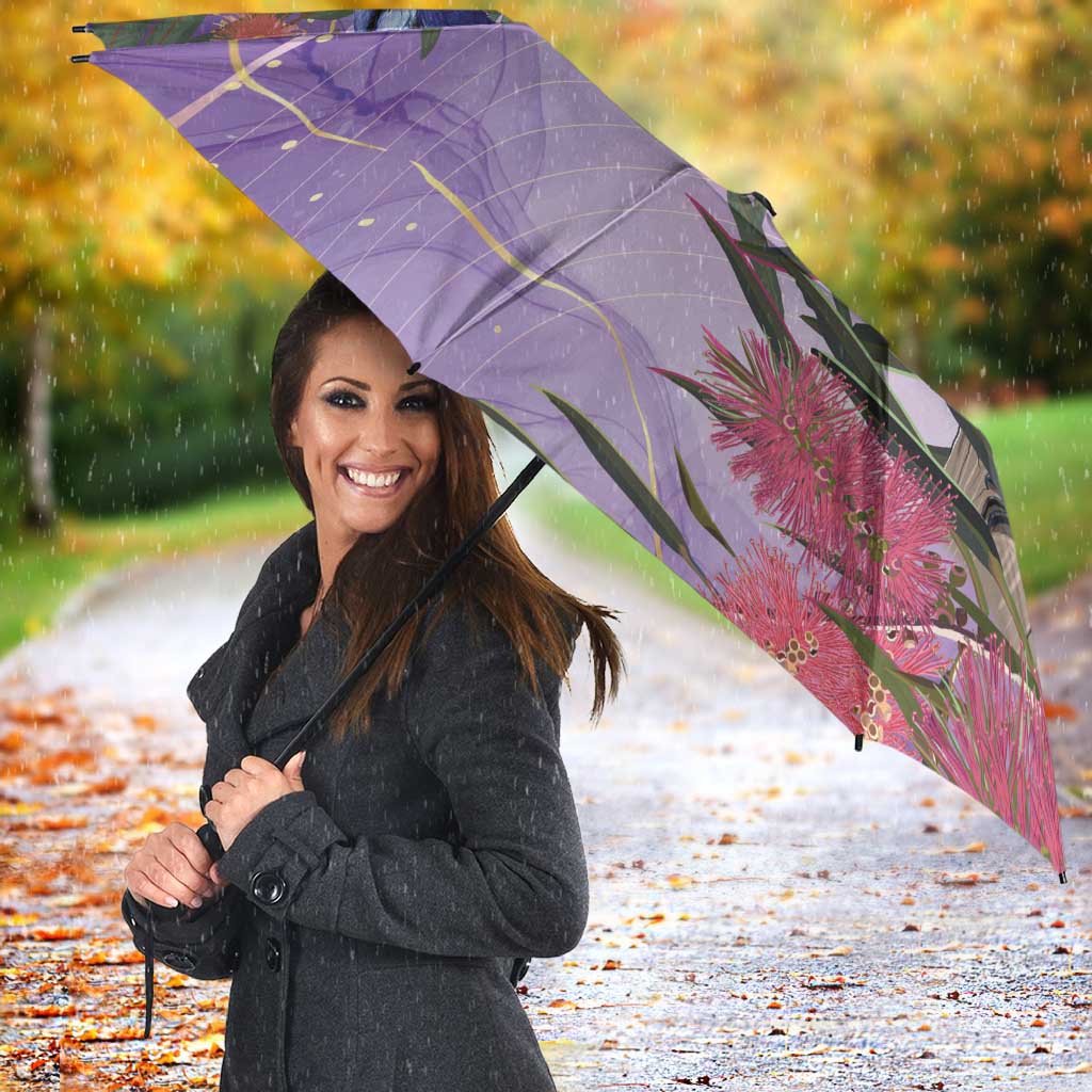 Australia Splendid Fairy Wren on Eucalyptus Umbrella Epilepsy Awareness - Aussie Hoodie