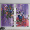 Australia Splendid Fairy Wren on Eucalyptus Window Curtain Epilepsy Awareness - Aussie Hoodie