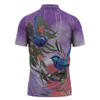 Australia Splendid Fairy Wren on Eucalyptus Zipper Polo Shirt Epilepsy Awareness - Aussie Hoodie