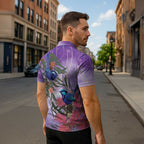 Australia Splendid Fairy Wren on Eucalyptus Zipper Polo Shirt Epilepsy Awareness - Aussie Hoodie
