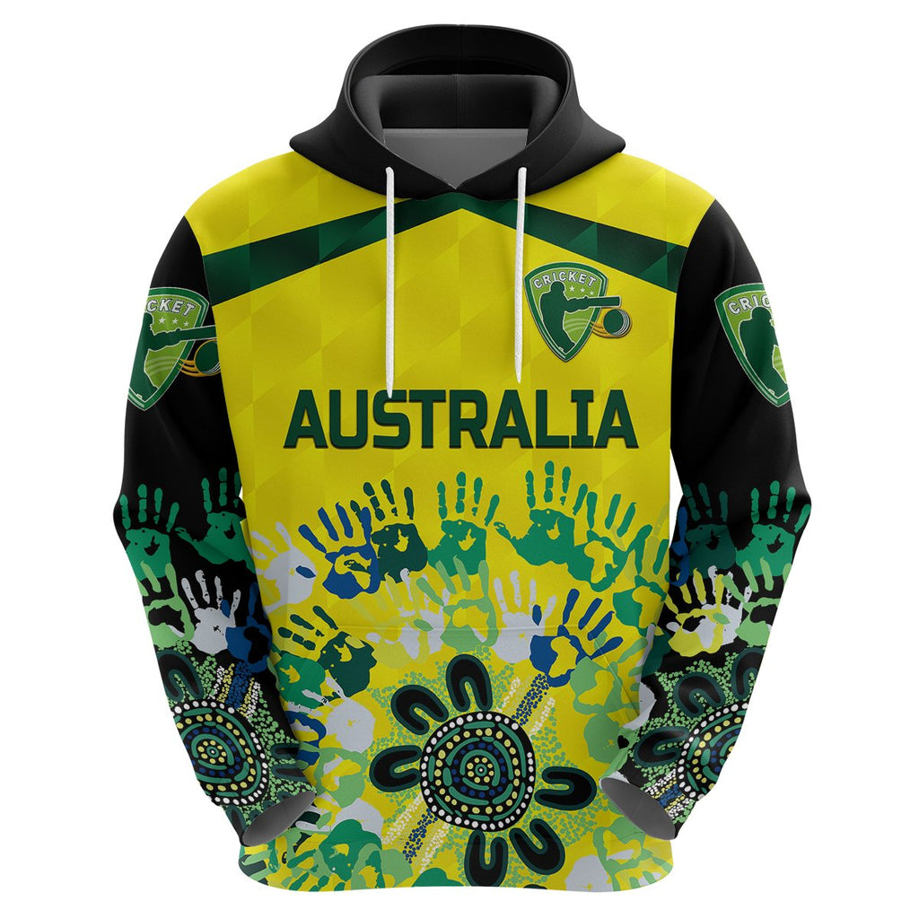 custom-personalised-australia-cricket-hoodie-aboriginal-style-unique-black