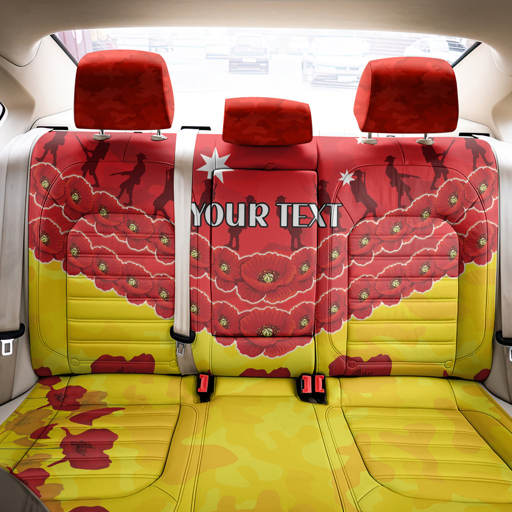 Custom Sun Football Back Car Seat Cover ANZAC Lest We Forget