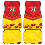 Custom Sun Football Car Mats ANZAC Lest We Forget