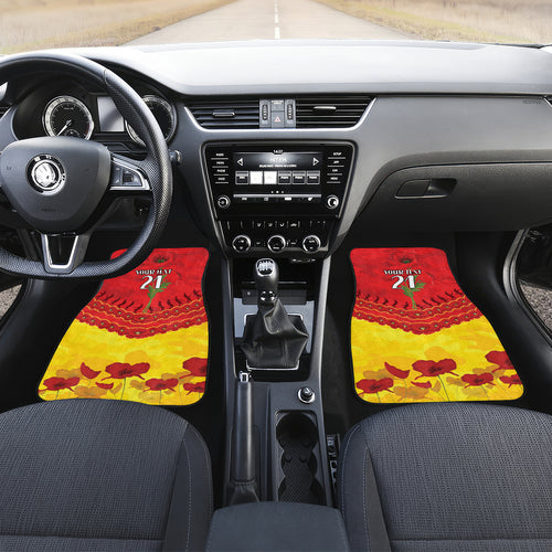 Custom Sun Football Car Mats ANZAC Lest We Forget