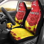Custom Sun Football Car Seat Cover ANZAC Lest We Forget