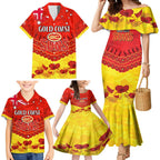 Custom Sun Football Family Matching Mermaid Dress and Hawaiian Shirt ANZAC Lest We Forget