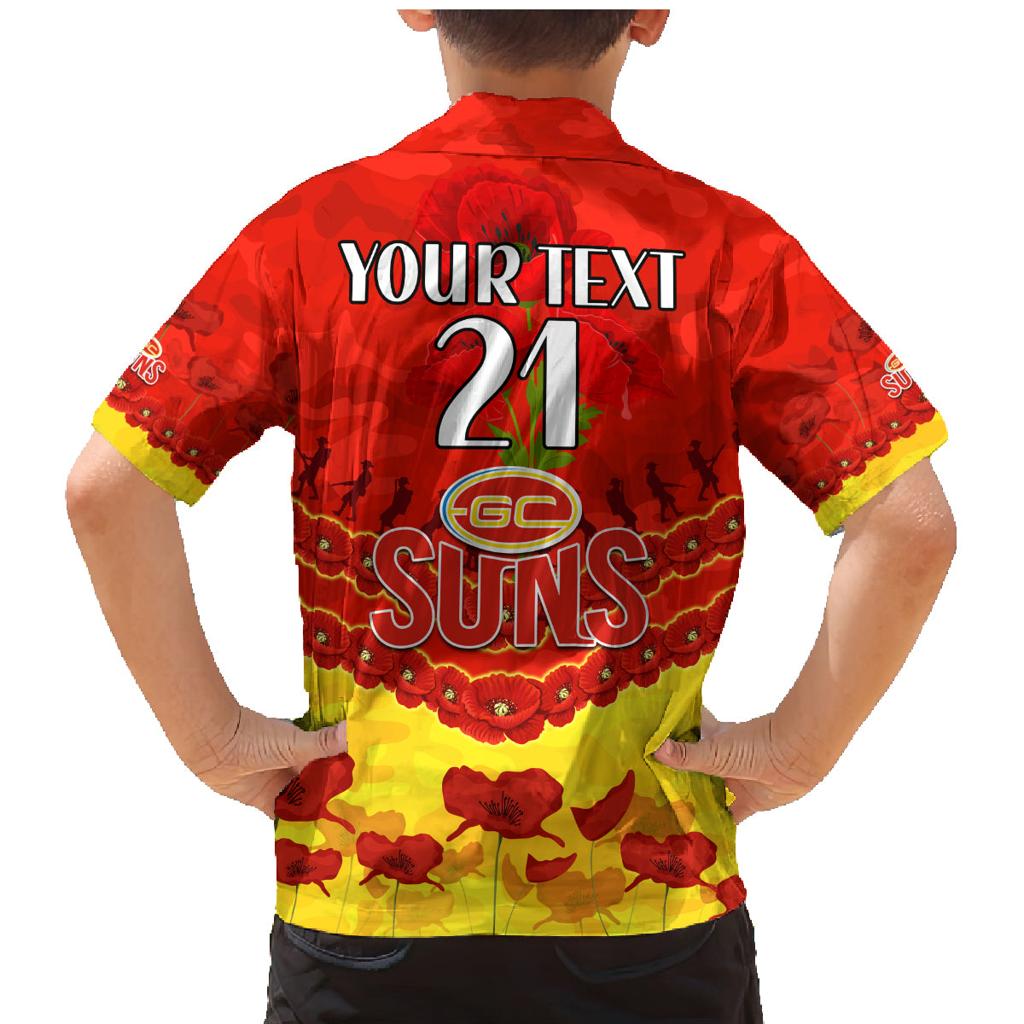 Custom Sun Football Family Matching Mermaid Dress and Hawaiian Shirt ANZAC Lest We Forget