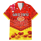 Custom Sun Football Family Matching Mermaid Dress and Hawaiian Shirt ANZAC Lest We Forget