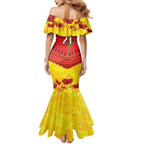 Custom Sun Football Family Matching Mermaid Dress and Hawaiian Shirt ANZAC Lest We Forget