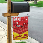 Custom Sun Football Garden Flag ANZAC Lest We Forget
