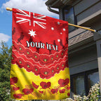 Custom Sun Football Garden Flag ANZAC Lest We Forget