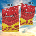 Custom Sun Football Garden Flag ANZAC Lest We Forget