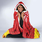 Custom Sun Football Hooded Blanket ANZAC Lest We Forget