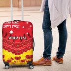 Custom Sun Football Luggage Cover ANZAC Lest We Forget