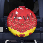 Custom Sun Football Spare Tire Cover ANZAC Lest We Forget