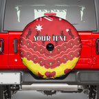 Custom Sun Football Spare Tire Cover ANZAC Lest We Forget