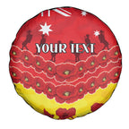 Custom Sun Football Spare Tire Cover ANZAC Lest We Forget