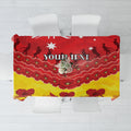 Custom Sun Football Tablecloth ANZAC Lest We Forget