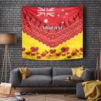 Custom Sun Football Tapestry ANZAC Lest We Forget