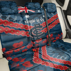 Custom Blues Football Back Car Seat Cover ANZAC Lest We Forget