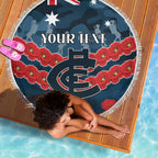 Custom Blues Football Beach Blanket ANZAC Lest We Forget