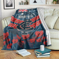 Custom Blues Football Blanket ANZAC Lest We Forget