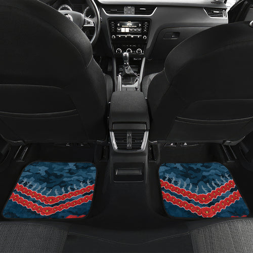 Custom Blues Football Car Mats ANZAC Lest We Forget