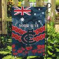 Custom Blues Football Garden Flag ANZAC Lest We Forget