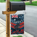 Custom Blues Football Garden Flag ANZAC Lest We Forget