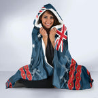 Custom Blues Football Hooded Blanket ANZAC Lest We Forget