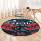 Custom Blues Football Round Carpet ANZAC Lest We Forget