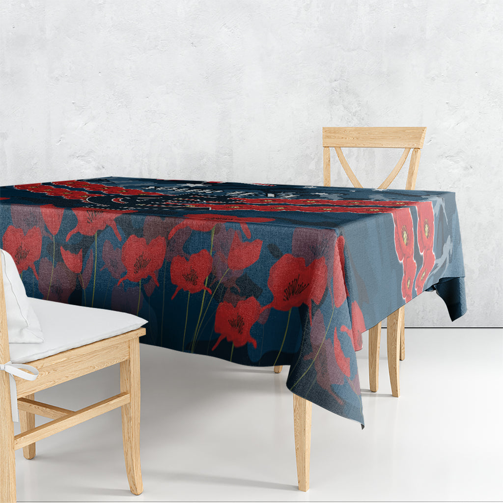 Custom Blues Football Tablecloth ANZAC Lest We Forget